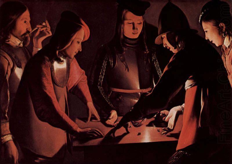 Dice players, Georges de La Tour